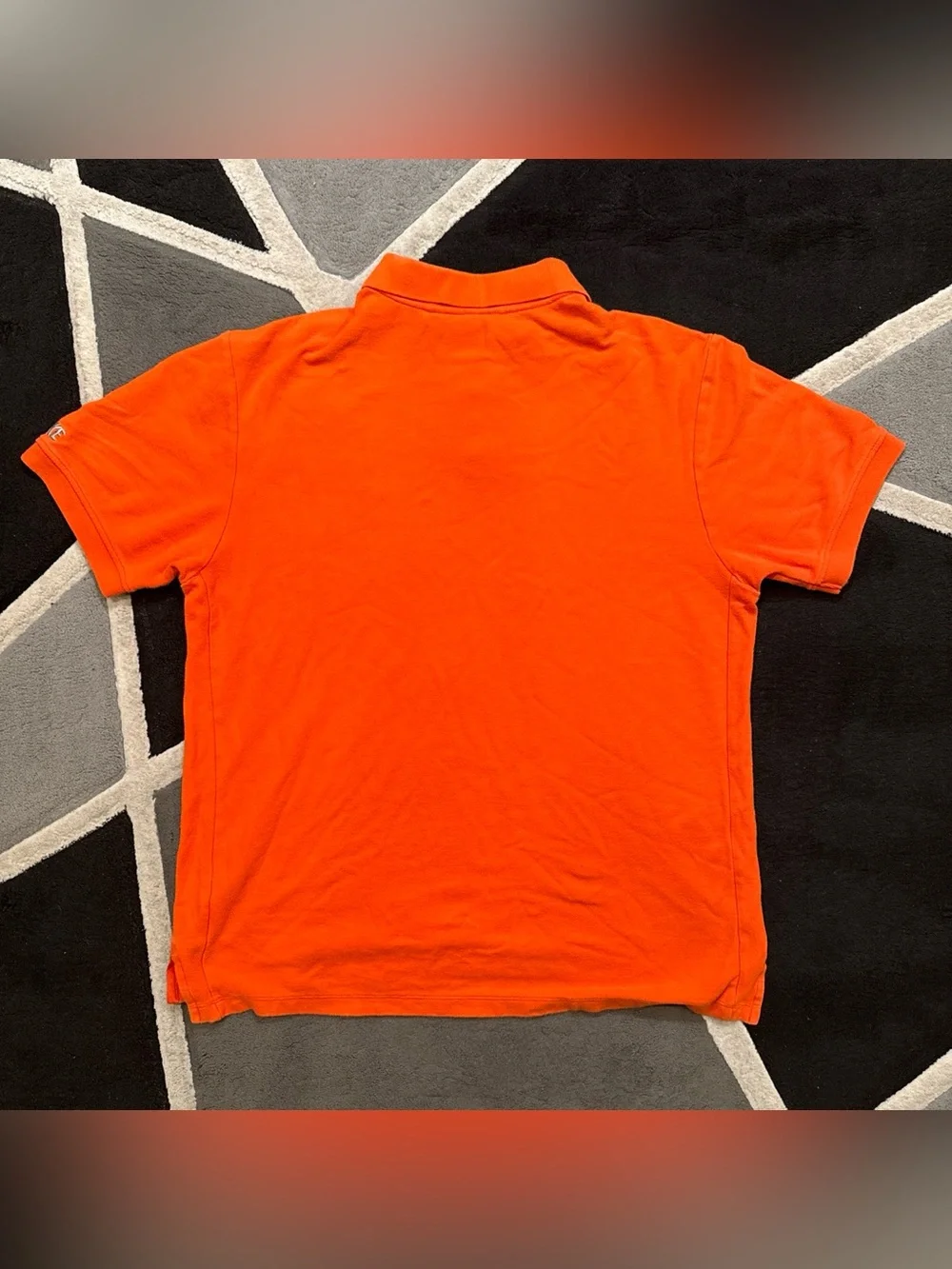 Vintage y2k Orange Nike polo shirt silver tag